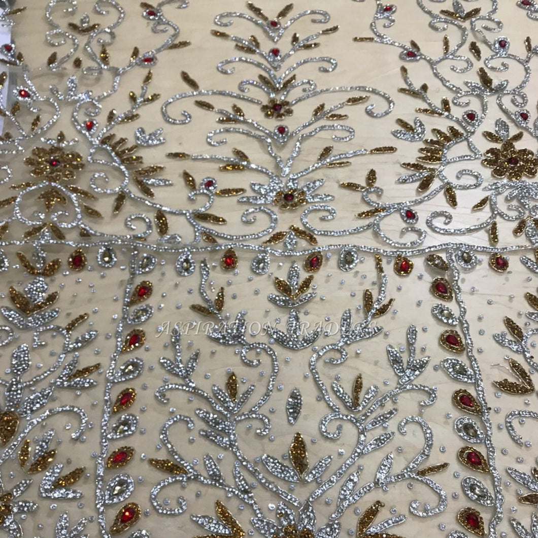 ALL Crystal stone Work  Applique Design - AP038