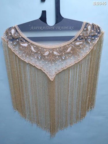 Net Lace Beaded Blouse - BB045 - Aspiration Traders