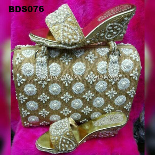 Hand Bag, Clutch & Shoes - BDS076 - Aspiration Traders