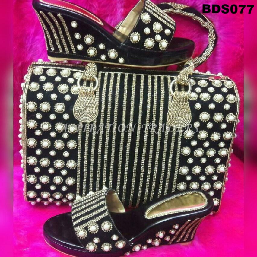 Hand Bag, Clutch & Shoes - BDS077 - Aspiration Traders