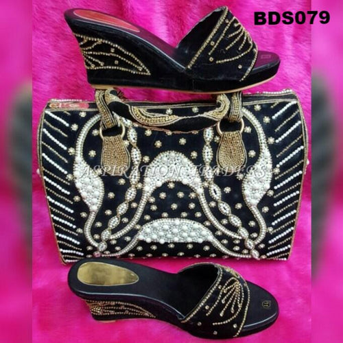 Hand Bag, Clutch & Shoes - BDS079 - Aspiration Traders