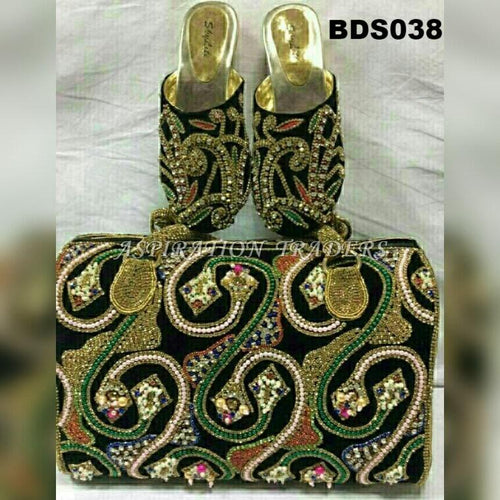 Hand Bag, Clutch & Shoes - BDS038 - Aspiration Traders