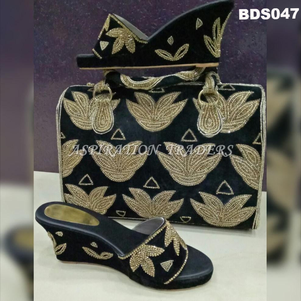Hand Bag, Clutch & Shoes - BDS047 - Aspiration Traders