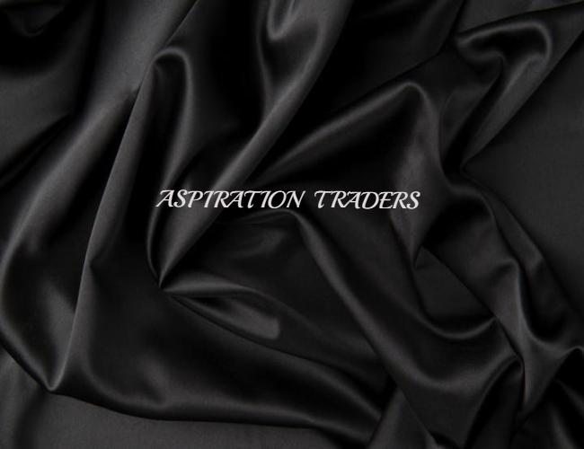 Black Silk Taffeta Fabric - Aspiration Traders