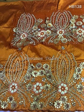 Load image into Gallery viewer, IGBO traditional Heavily Beaded Nigerian wedding Style George Wrapper With Blouse- HB138
