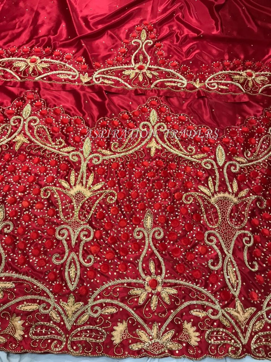 Latest Heavy Beaded George Wrapper With Designer Blouse- HB153 ...