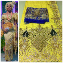 Load image into Gallery viewer, Beautiful Trending African George Wrapper with sequins George set - HB160
