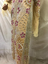 Load image into Gallery viewer, Champagne Gold Color African Heavy VIP George Wrapper Set with SIDE FRINGES - HB161
