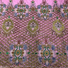 Load image into Gallery viewer, BABY PINK African Wedding Bride George Wrapper with Blouse - HBDG168
