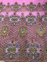 Load image into Gallery viewer, BABY PINK African Wedding Bride George Wrapper with Blouse - HBDG168

