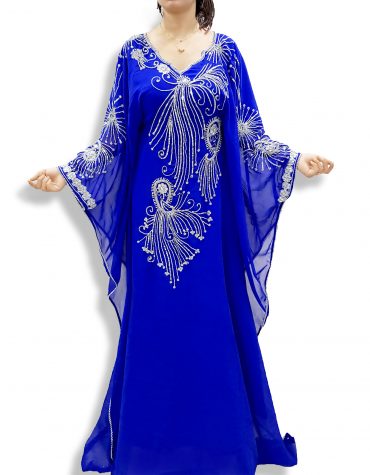 2020 Latest fashion women traditional royal abaya hot selling long kaftan dress - K035