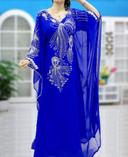 Load image into Gallery viewer, 2020 Latest fashion women traditional royal abaya hot selling long kaftan dress - K035

