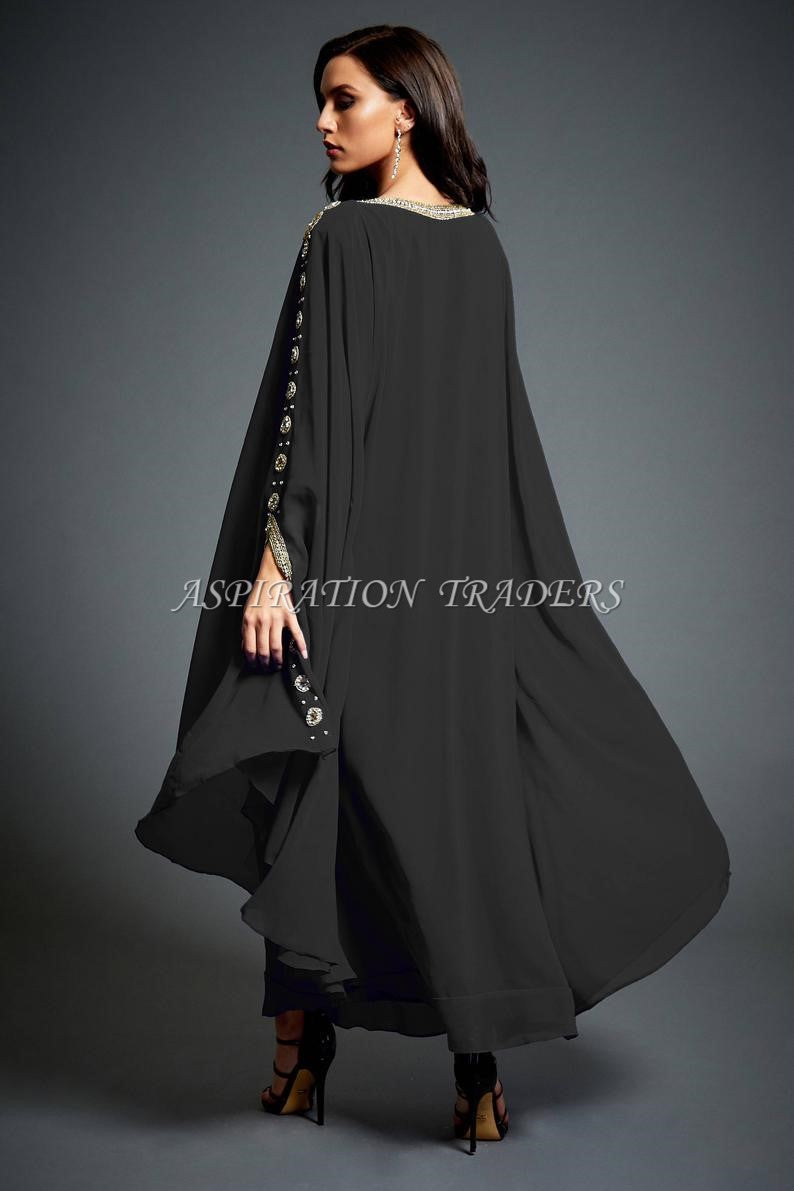 Royal Islamic Modern Elegant Dubai Moroccan Caftan Arabic party wear Beach kaftan- K054