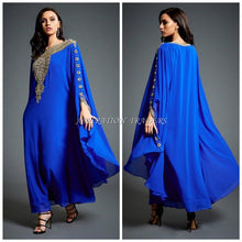 Load image into Gallery viewer, Royal Islamic Modern Elegant Dubai Moroccan Caftan Arabic party wear Beach kaftan- K054
