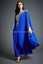 Load image into Gallery viewer, Royal Islamic Modern Elegant Dubai Moroccan Caftan Arabic party wear Beach kaftan- K054
