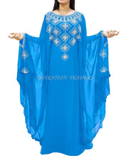 Load image into Gallery viewer, New Designer Dubai Styled Heavy Beaded Work Moroccan kaftan African Gown - K060
