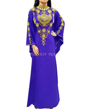 Load image into Gallery viewer, New Fancy Collection  High neck Stylish Kaftan Beaded Dress For Women - K062
