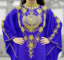 Load image into Gallery viewer, New Fancy Collection  High neck Stylish Kaftan Beaded Dress For Women - K062
