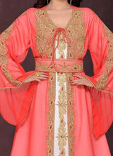 Load image into Gallery viewer, Takchita kaftan for women work on Dress Gowns  Kaftan with Belt - K067
