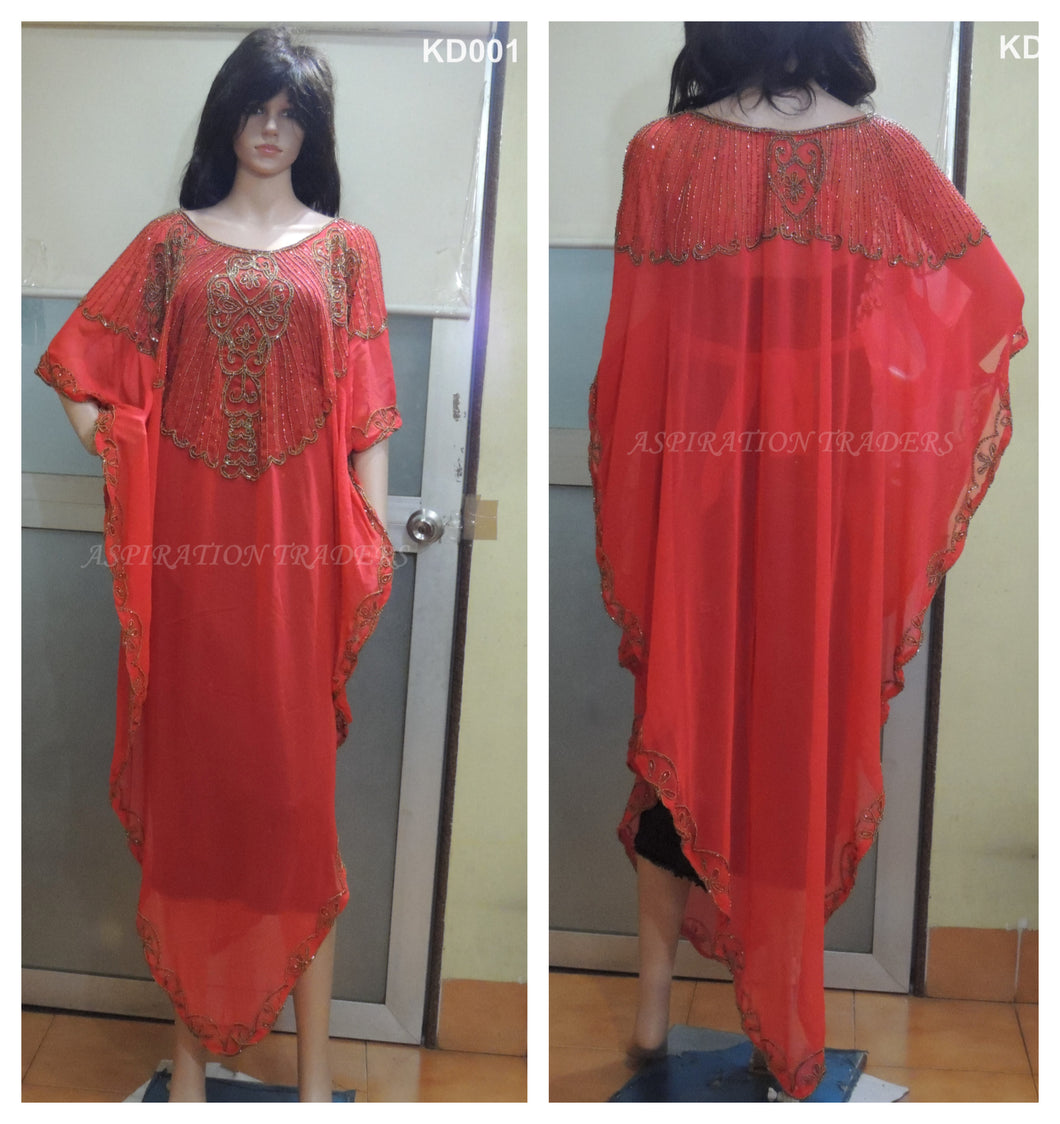KAFTAN DRESS/ MOROCCAN KAFTAN / JALABIYA KAFTAN - KD001