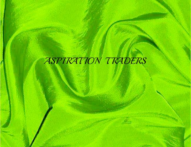 Lime Green Silk Taffeta Fabric - Aspiration Traders