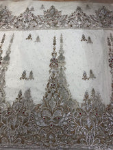 Load image into Gallery viewer, NEW Supperior Quality Crystal Glass stone beaded NET George wrapper set - NLDG065
