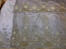Load image into Gallery viewer, Asobie Order  Net fabric Hand Work Heavy beaded George wrapper  With Blouse- NLVG117

