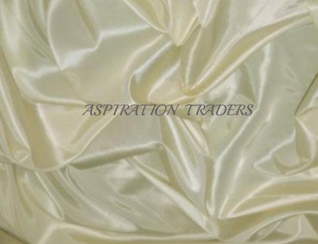 Off White (Cream Color)  Silk Taffeta Fabric - Aspiration Traders
