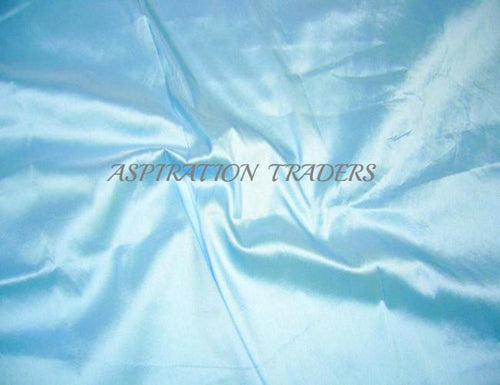 Sky Blue Silk Taffeta Fabric - Aspiration Traders