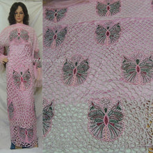 Load image into Gallery viewer, Heavy Pearl Beaded George Wrapper For African Attire Dresses- PBG032
