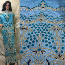 Load image into Gallery viewer, Latest Heavy Beaded George Wrapper With Designer Blouse- HB153
