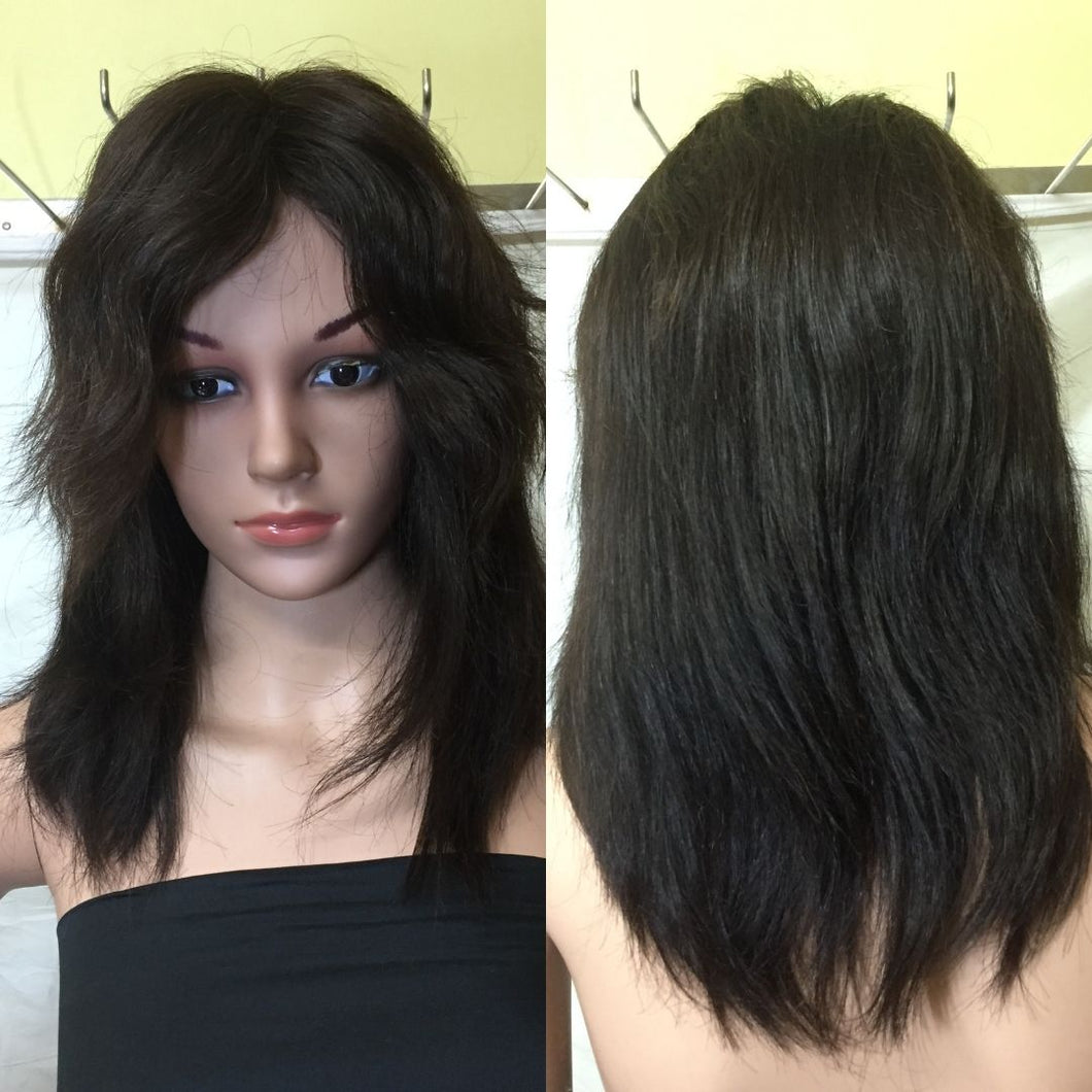 16 inch Human Hair Lace Wig