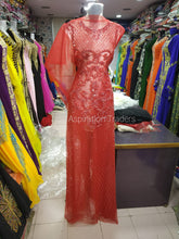 Load image into Gallery viewer, Round neck Luxury Heavily beaded Back Front Designer Evening Dress material -EG016(2)
