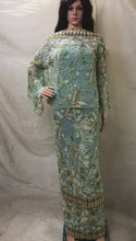 Load and play video in Gallery viewer, Net Lace Heavy Beaded Nigerian Wedding George Wrapper- NLVG022
