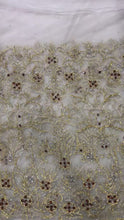 Load and play video in Gallery viewer, Heavy Hande Beaded Crystal Stone Applique Design - AP031
